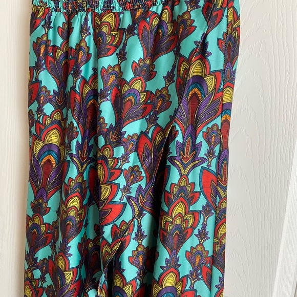 Nicole Miller woman’s Colorful Strapless Maxi Dress size 6 - Picture 3 of 15